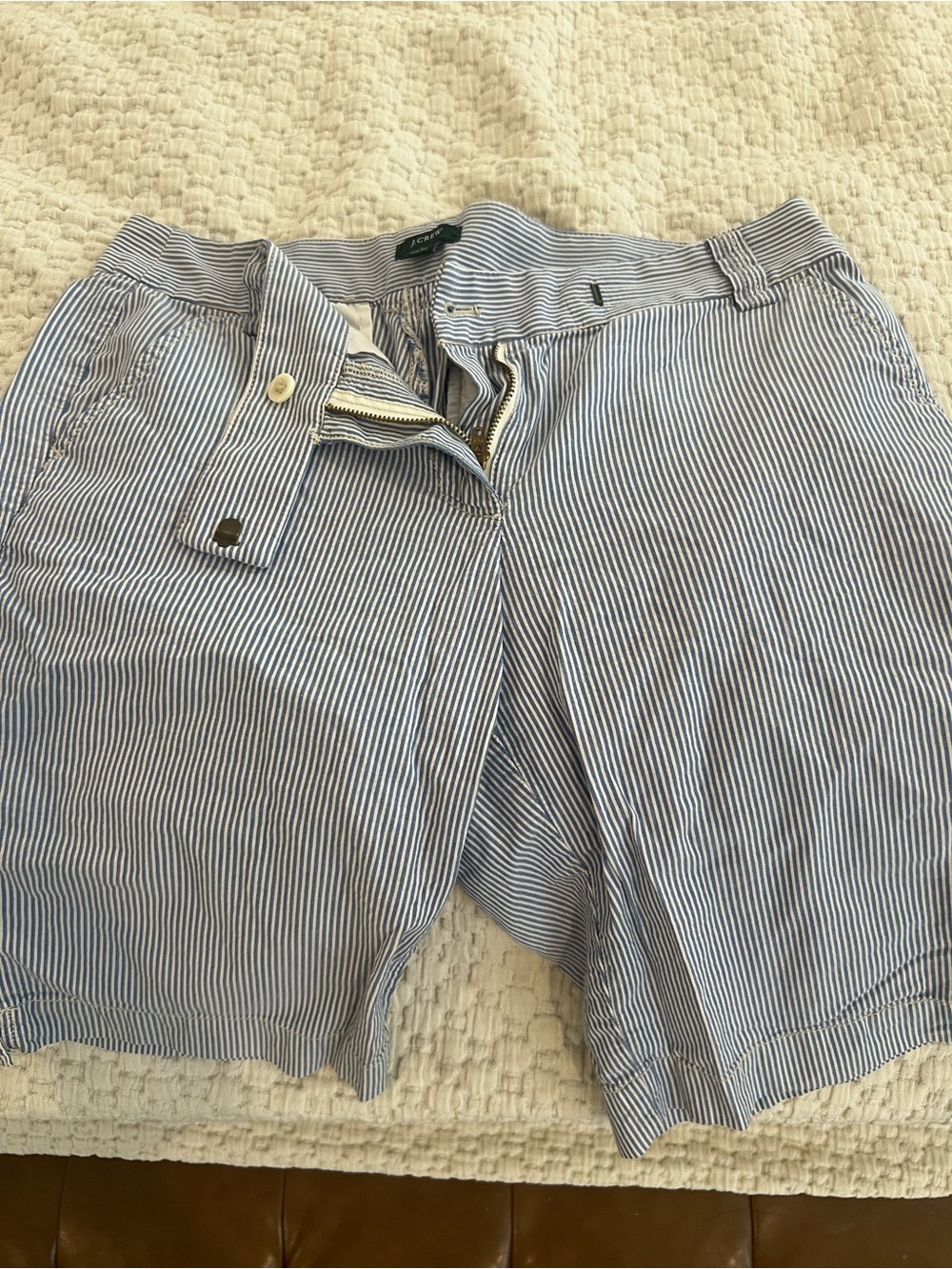 Light Blue Pinstripe women’s  Shorts
